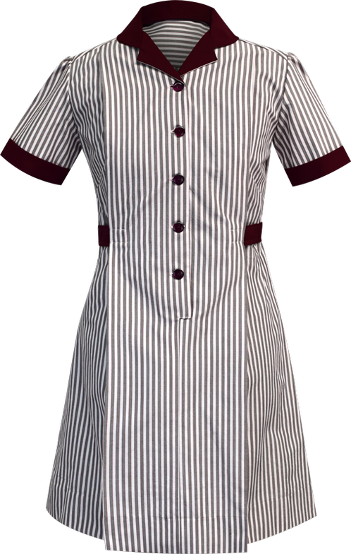 School Uniform Dress Front View - Day Dress (498x784), Png Download