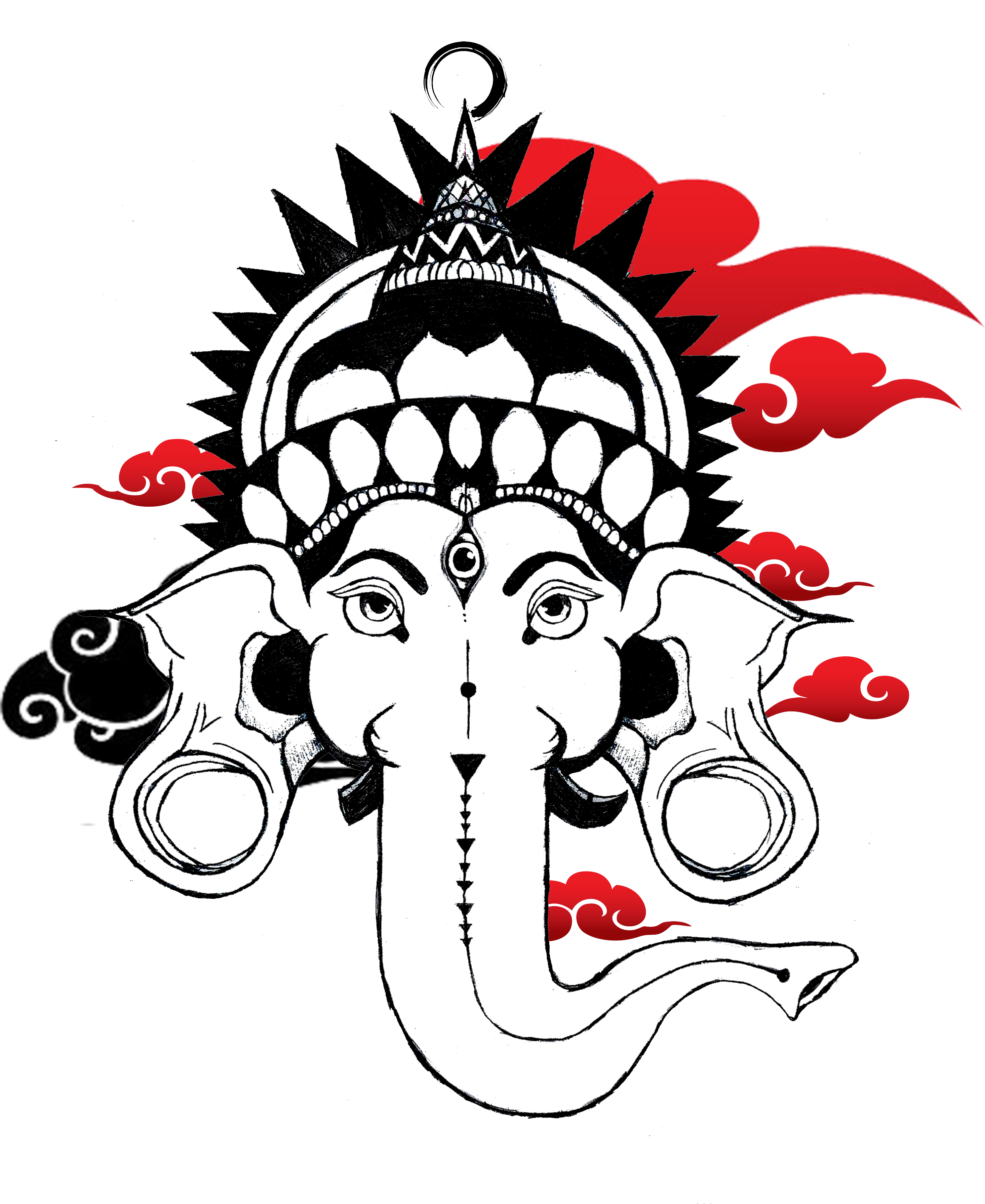 Ganesha - Illustration (3000x3580), Png Download