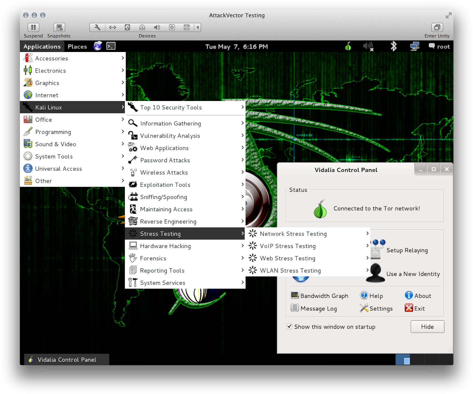 Attackvector Linux Is A New Distribution For Anonymized - Kali Linux Start Menu (1600x1340), Png Download