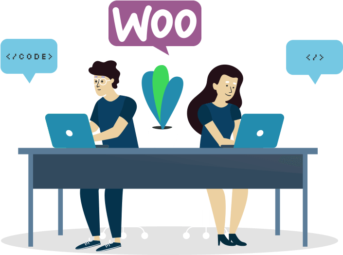 Woocommerce Development Services - Cartoon (801x575), Png Download