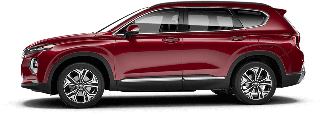 Scarlet Red Exterior Colour - Santa Fe Azul 2019 (1114x450), Png Download