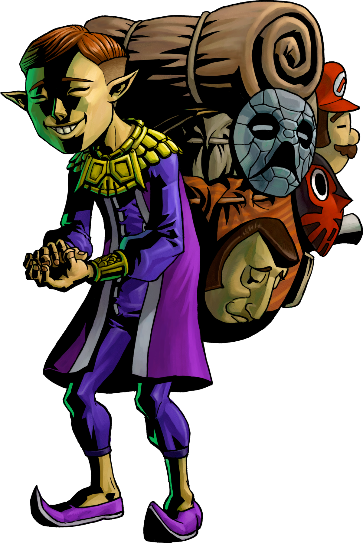 Happy Mask Salesman Png (1200x1796), Png Download