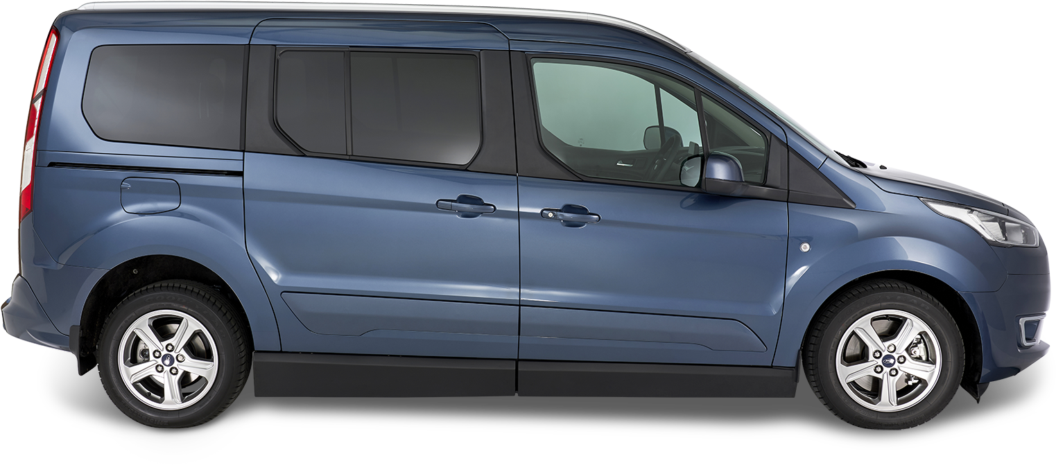 4 Including Wheelchair User - Minivan (1600x798), Png Download