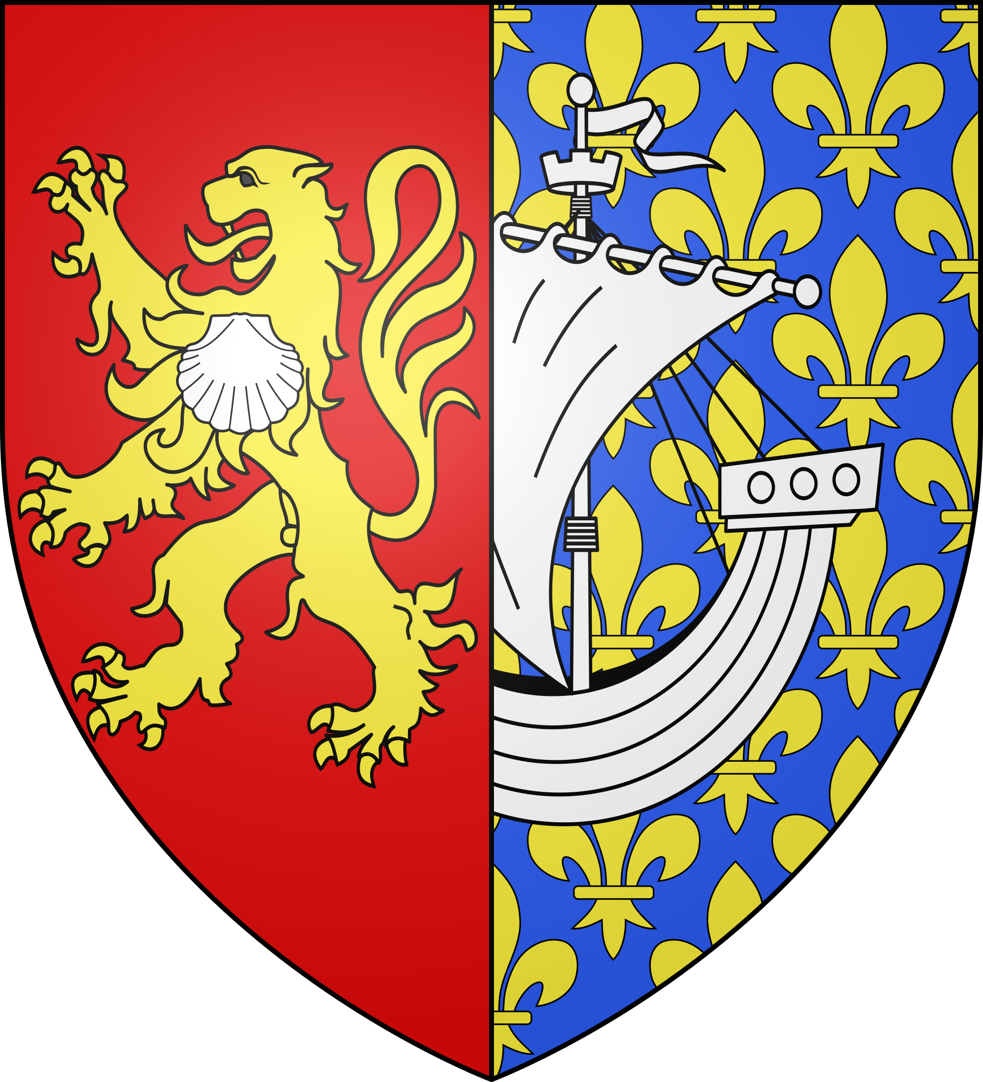 File Hoheitszeichen - Blason Louviers (2000x2200), Png Download