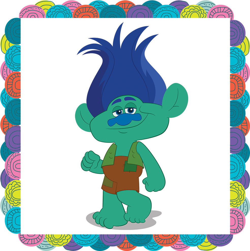 Trolls Clipart Cloud - Trolls Beat Goes On Branch (1000x1000), Png Download