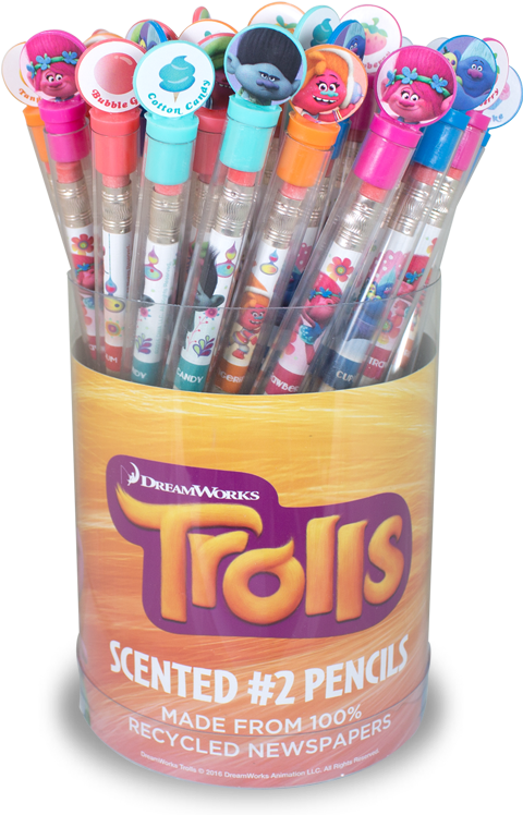 Dreamworks Trolls - Smencils - Cylinder (757x757), Png Download