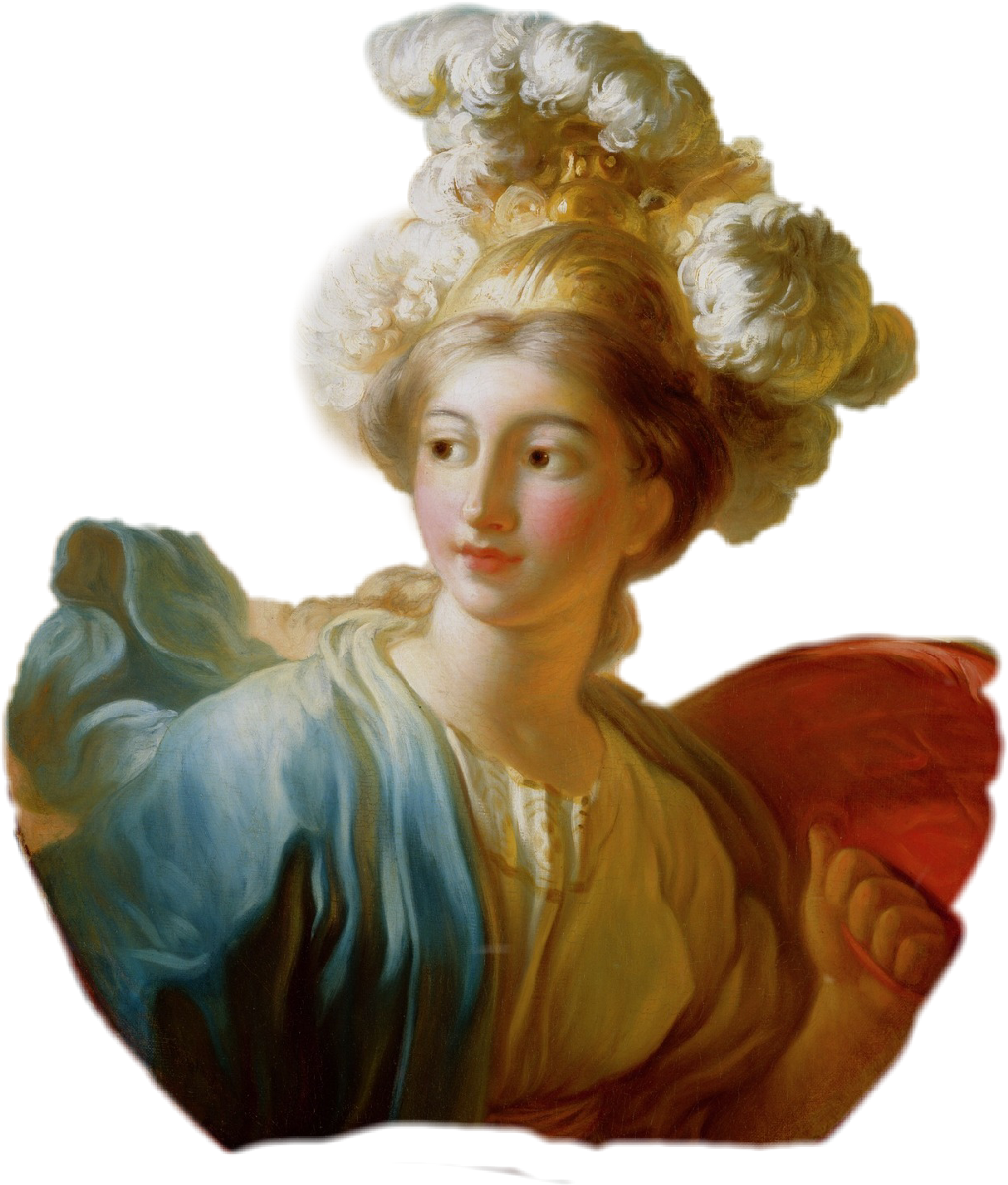 #hair #woman #lady #vintage #antique #beauty - Jean-honoré Fragonard (1024x1204), Png Download