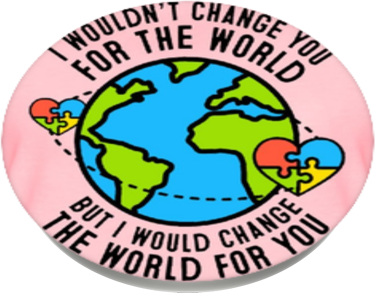 Autism Awareness, Popsockets - Badge (989x1000), Png Download