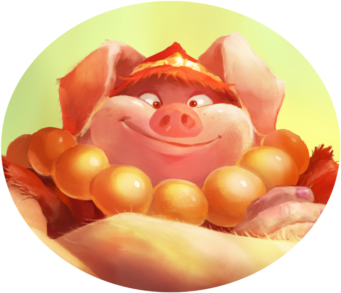 Unruly Heroes - Unruly Heroes Pig (1200x1056), Png Download