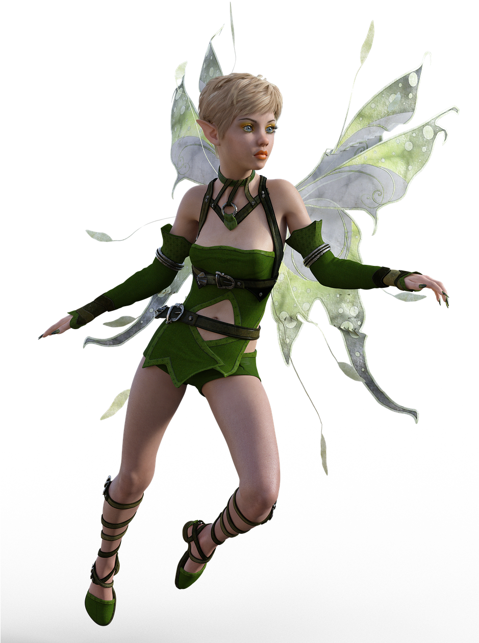 Fee Elf Wing - Fairy (938x1280), Png Download