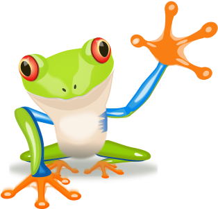 Png Black And White - Happy Birthday Frog Lady (566x800), Png Download