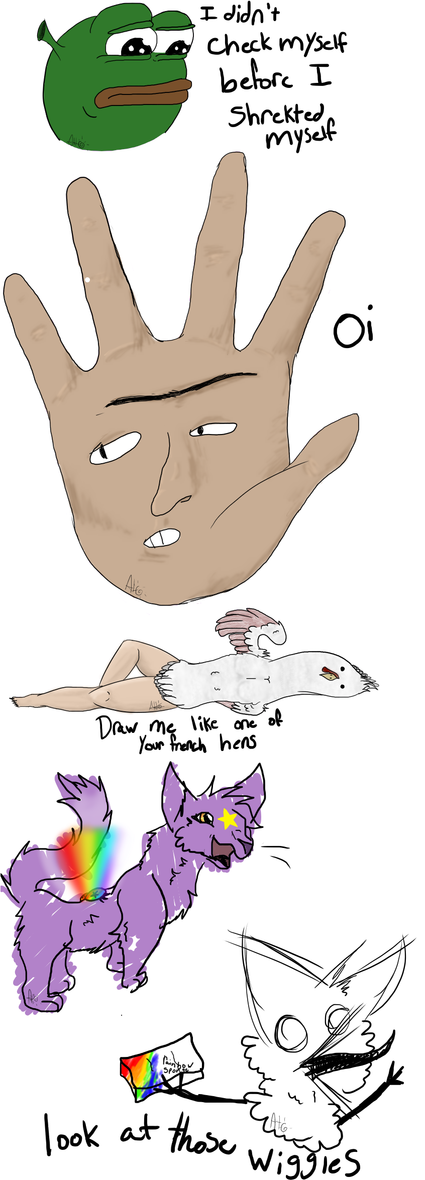 All Around Me Are - Cartoon (850x2500), Png Download