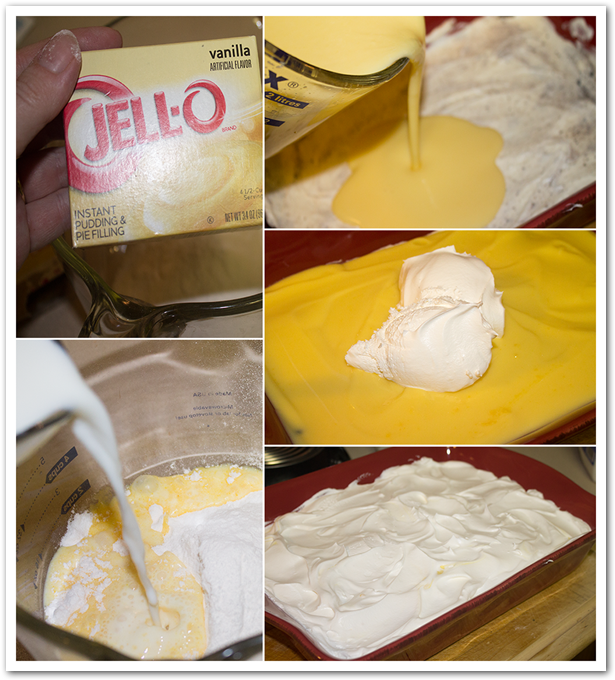 Download Mix The Pudding And Milk And Spread On Top Of The Cream