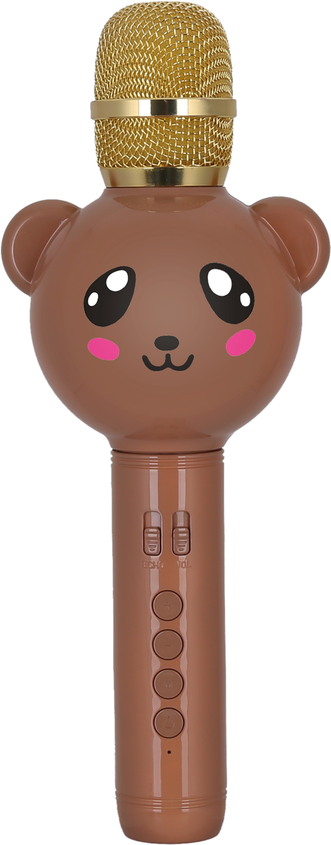 E102 Cute Bear Cartoon Handheld Wireless Karaoke Microphone - Cartoon (2000x2000), Png Download