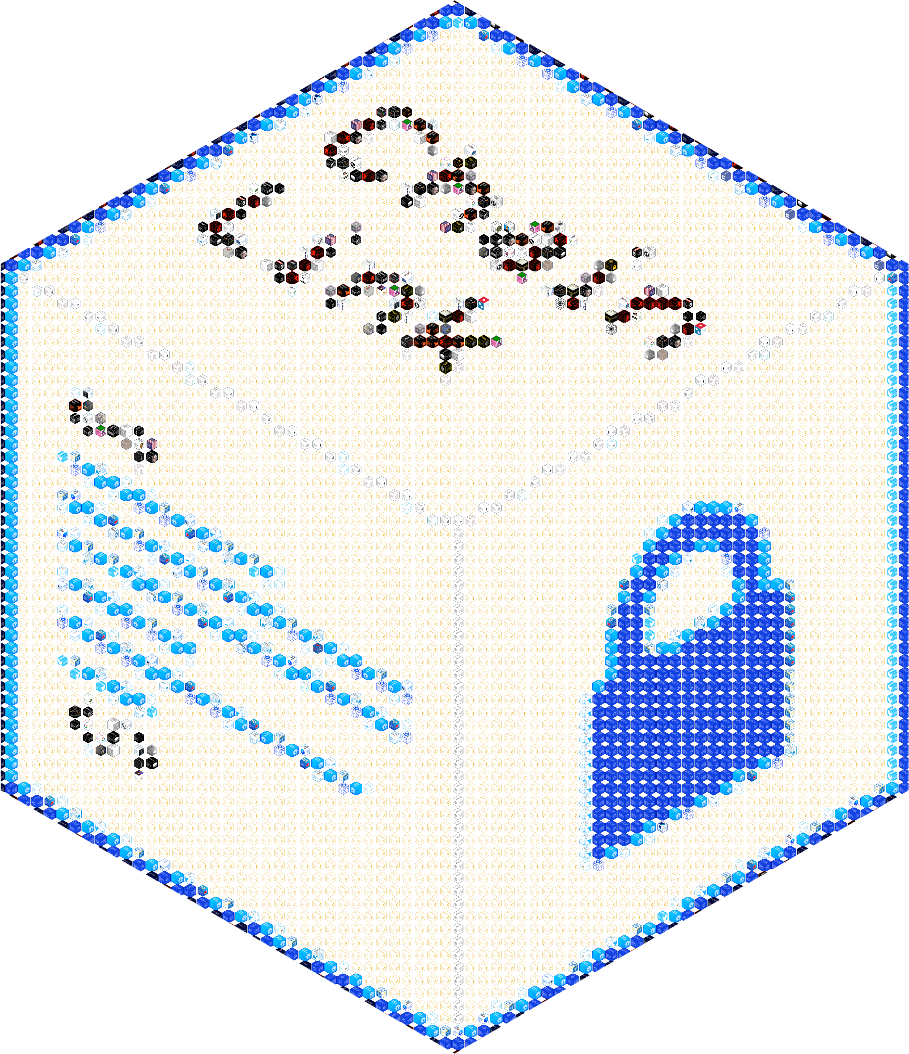 I Made That Compilation, They're Just Different Variations - Cross-stitch (3000x3480), Png Download