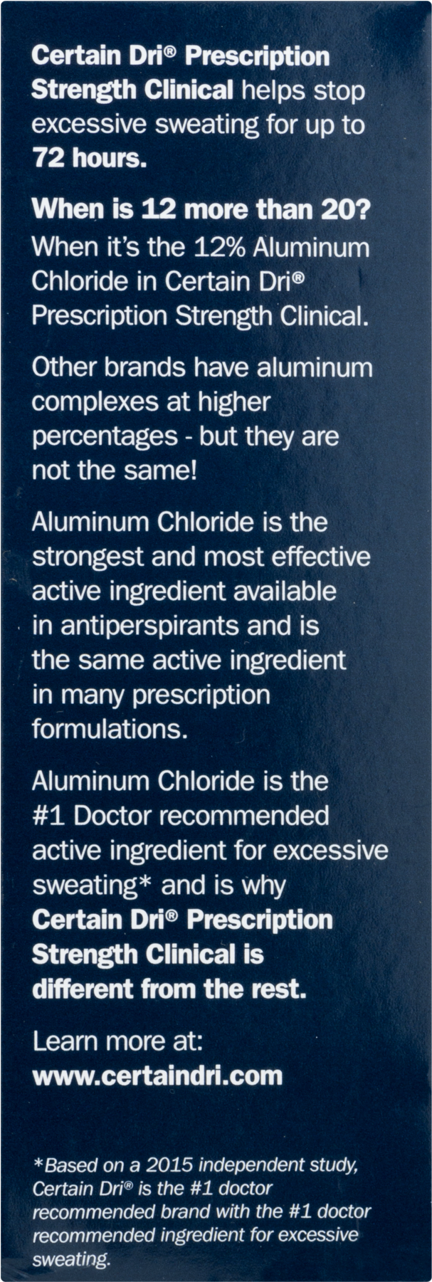 Certain Dri Clinical Prescription Strength Anti Perspirant - Publication (1800x1800), Png Download