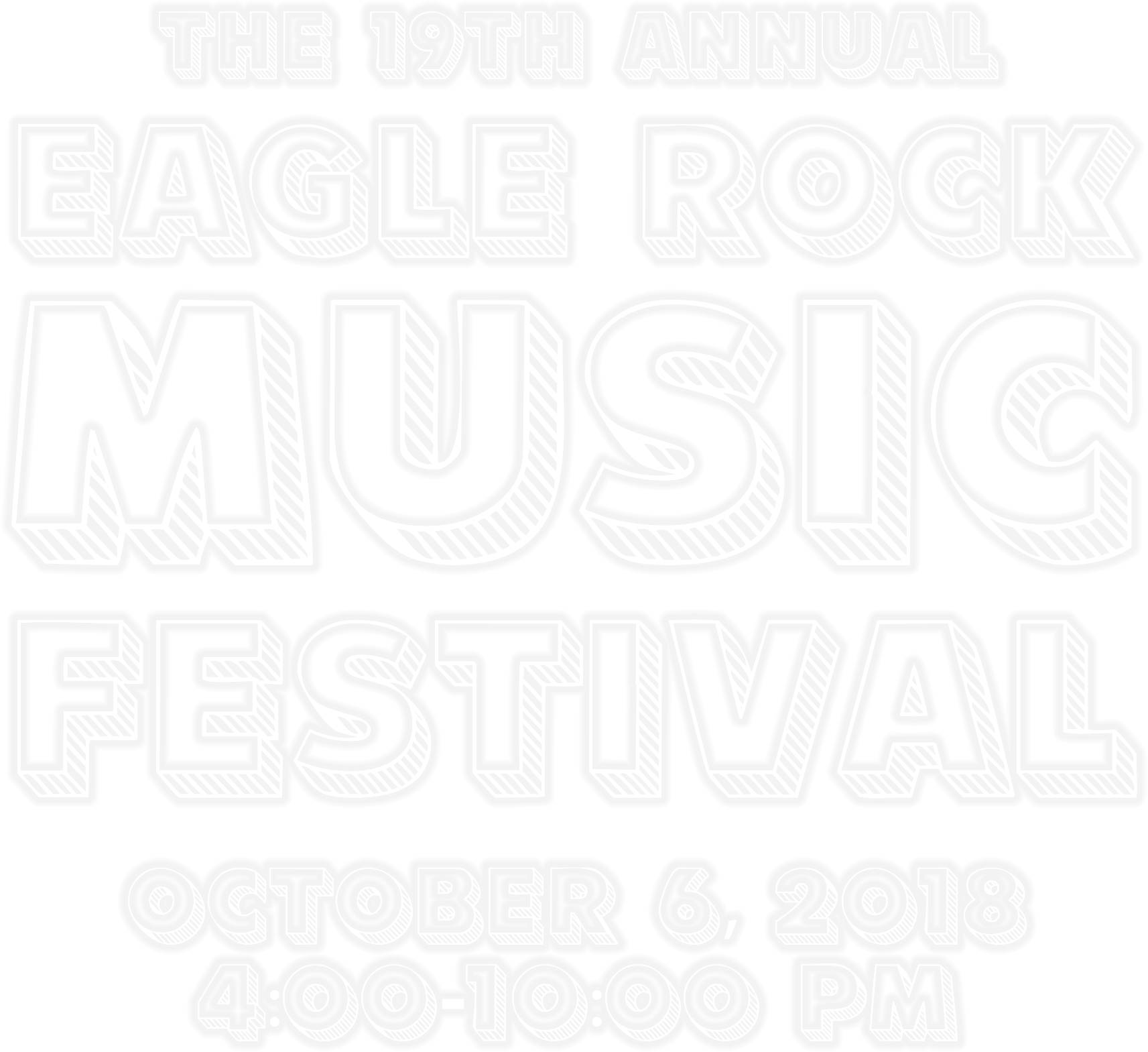 Lineup - Eagle Rock Music Festival 2018 (2550x1650), Png Download