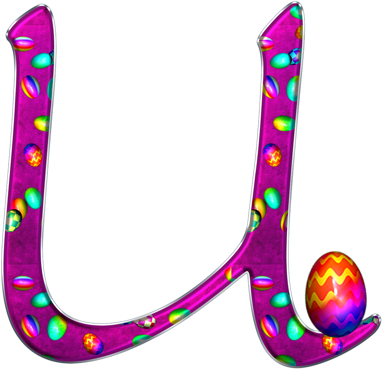 Purple Easter Alphabet Letters (1280x1214), Png Download