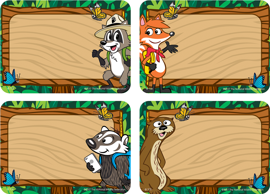 Tcr 3472 Ranger Rick Nametags - Ranger Rick Name Tags (900x900), Png Download