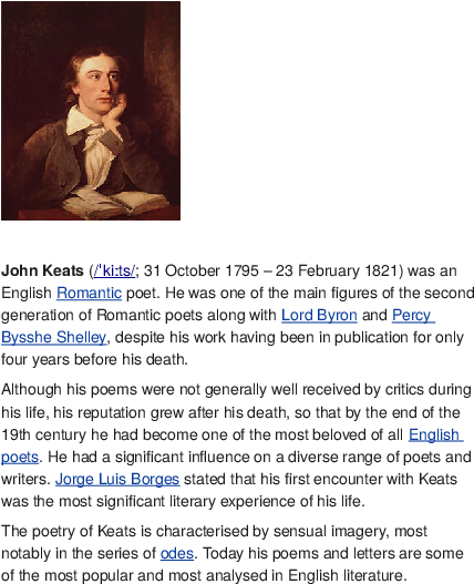 Docx - John Keats (612x792), Png Download