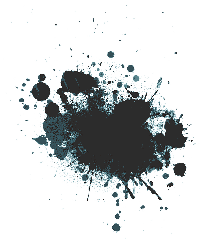 Dk Green Splatter - Splash Ink (683x806), Png Download
