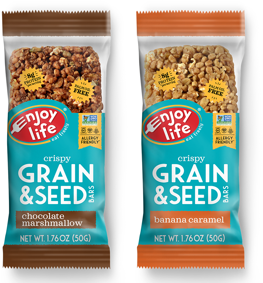 Also, Chocolate Marshmallow And Banana Caramel Grain - Enjoy Life Foods Crispy Grain Seed Bars Maple Sweet (953x972), Png Download