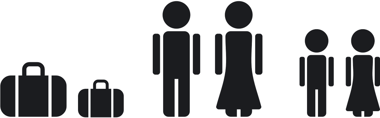 Family Travel Vacation Together Png Image - Logo Enfant Adulte (1280x640), Png Download