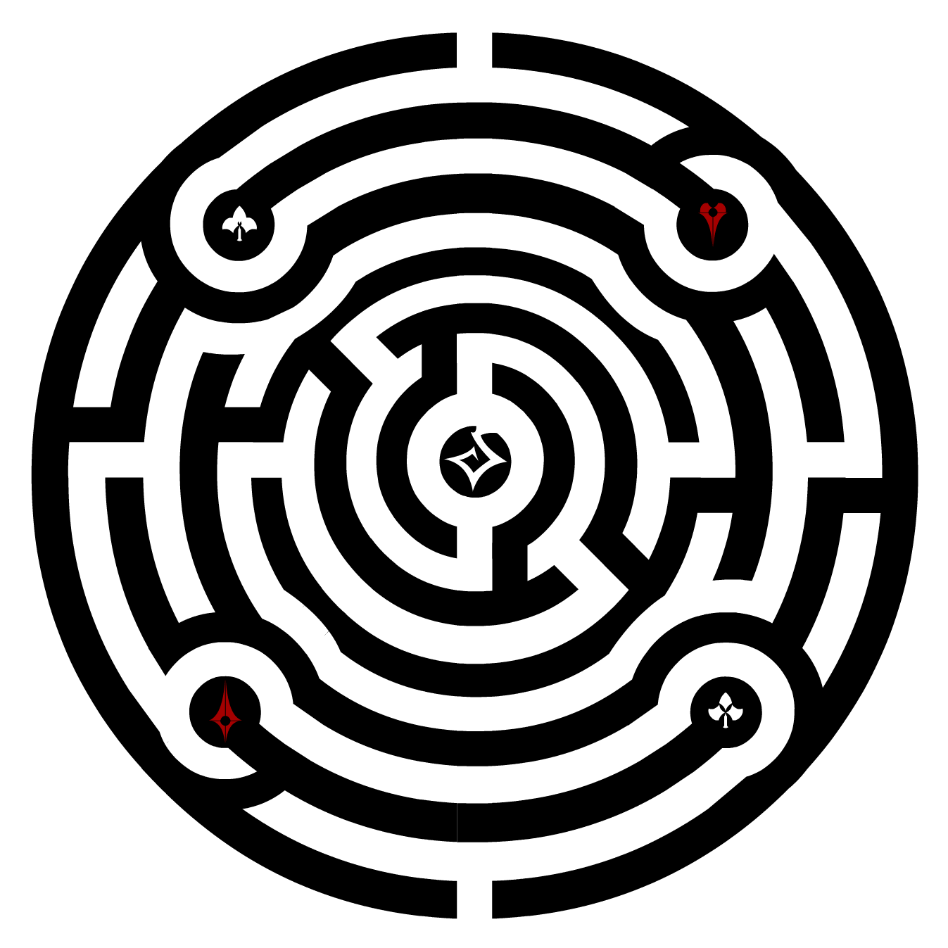 Designs Design By Steamhat Reference Mazes - Labyrinth Designs (1347x1347), Png Download