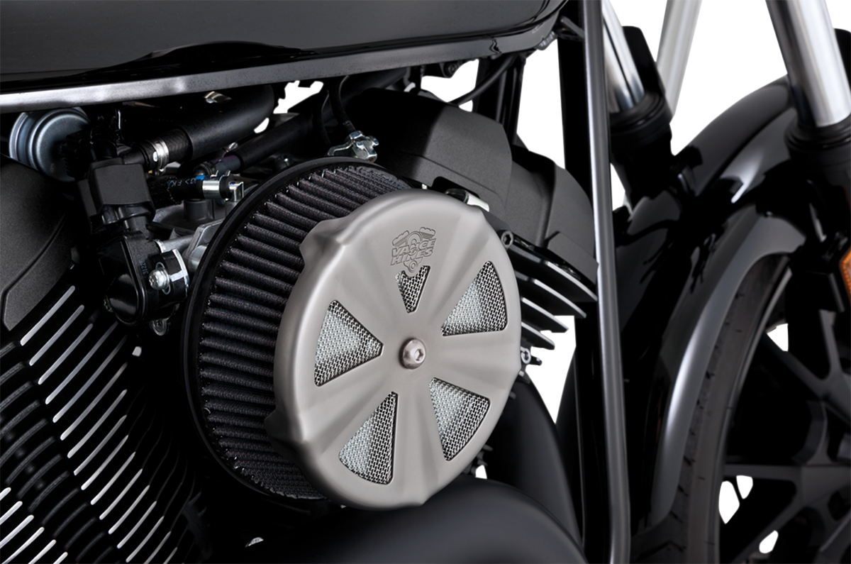 Vance & Hines Chrome Skull Air Cleaner Cover 14 Yamaha - Yamaha Bolt Vance And Hines Air Cleaner (1200x795), Png Download