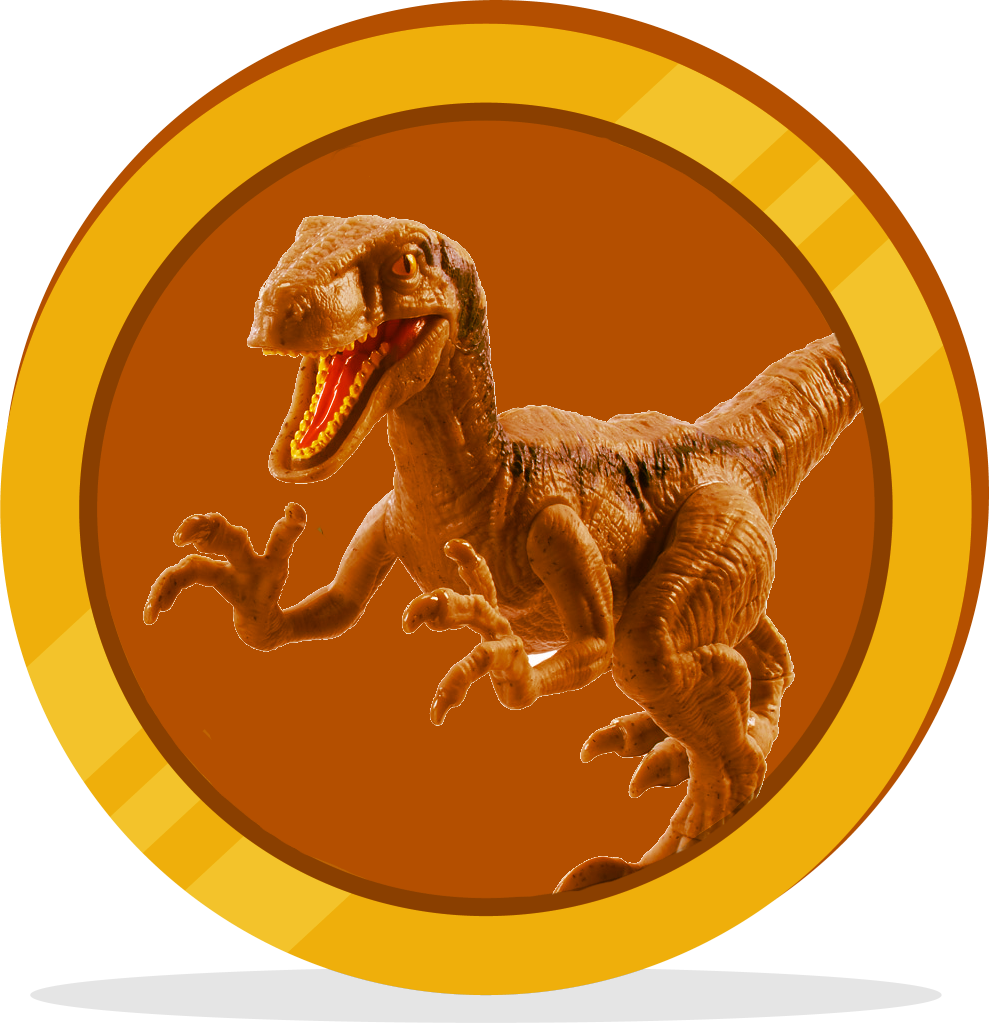 Free Miner - Mattel Jurassic World Blue (989x1023), Png Download