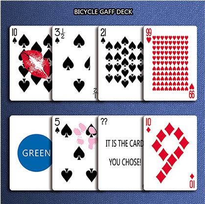 62968-alt4 - Bicycle Gaff Rider Back Red Playing Cards (740x416), Png Download