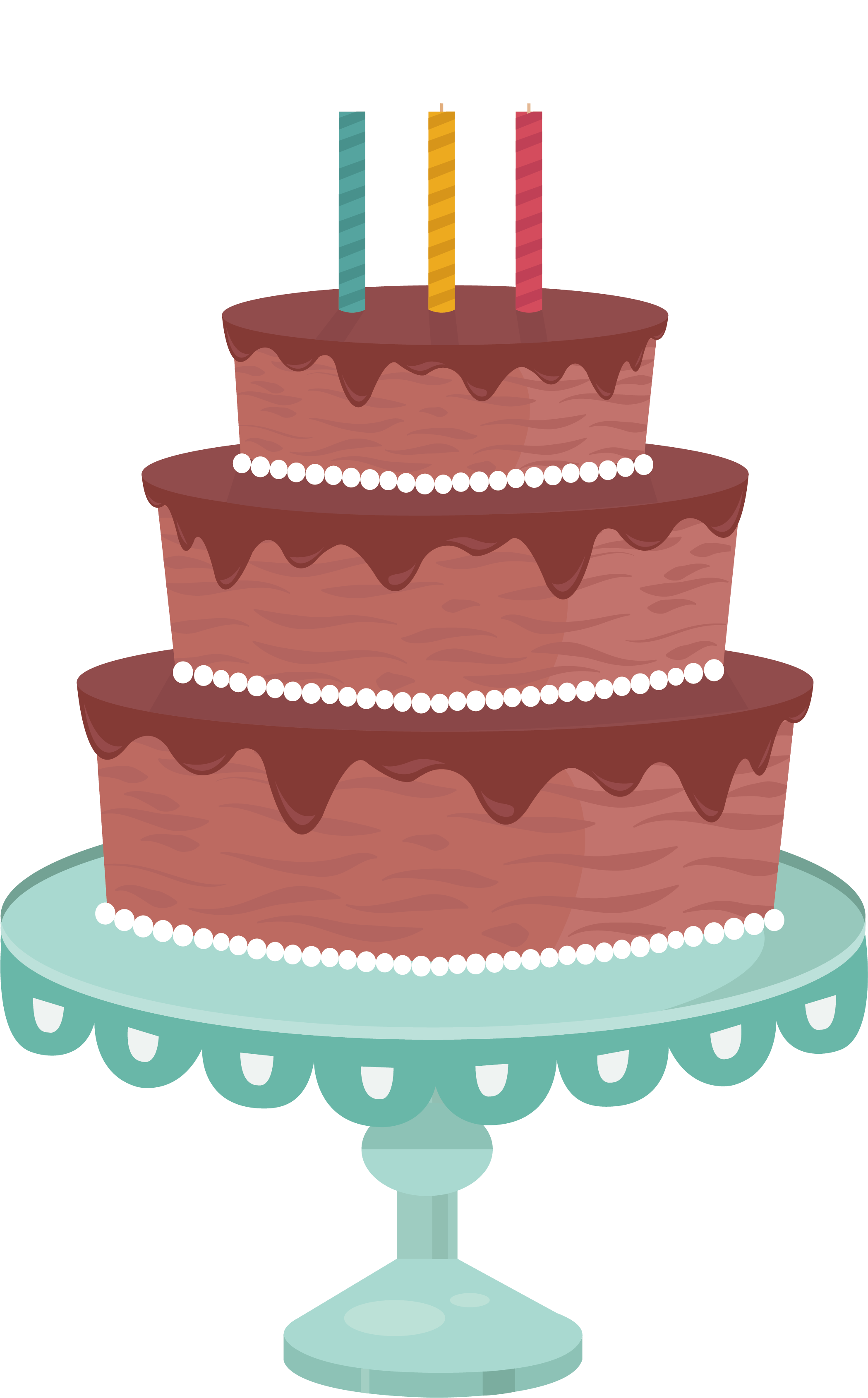 Vector Layers Cake - Birthday Cake With Layers (2097x3394), Png Download