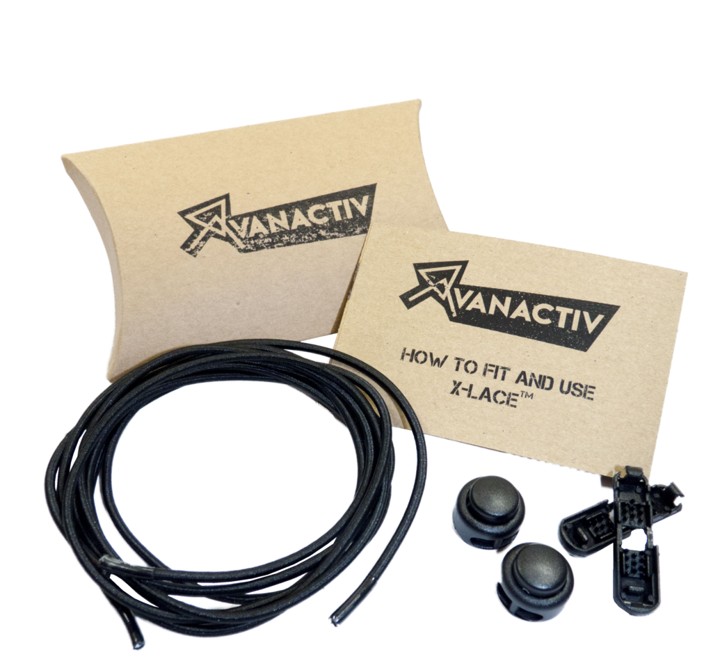 Vanactiv Professional Elastic Sports Shoelaces System - Storage Cable (1024x953), Png Download