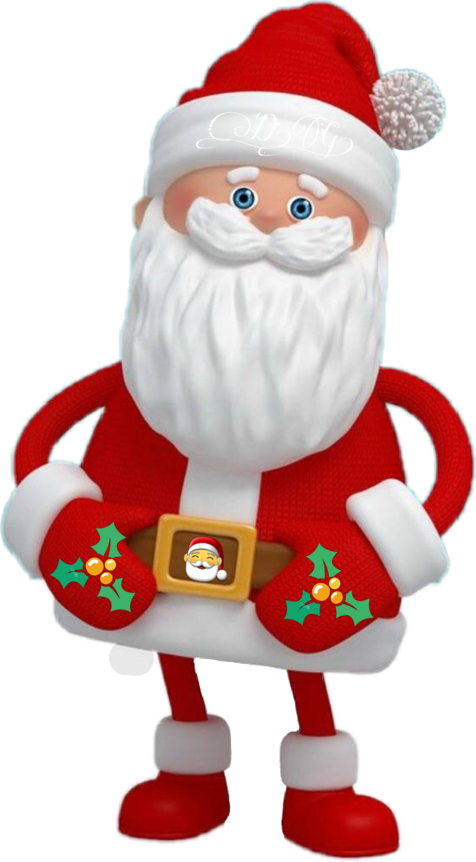 Santaclause Sticker - Christmas Day (964x1745), Png Download