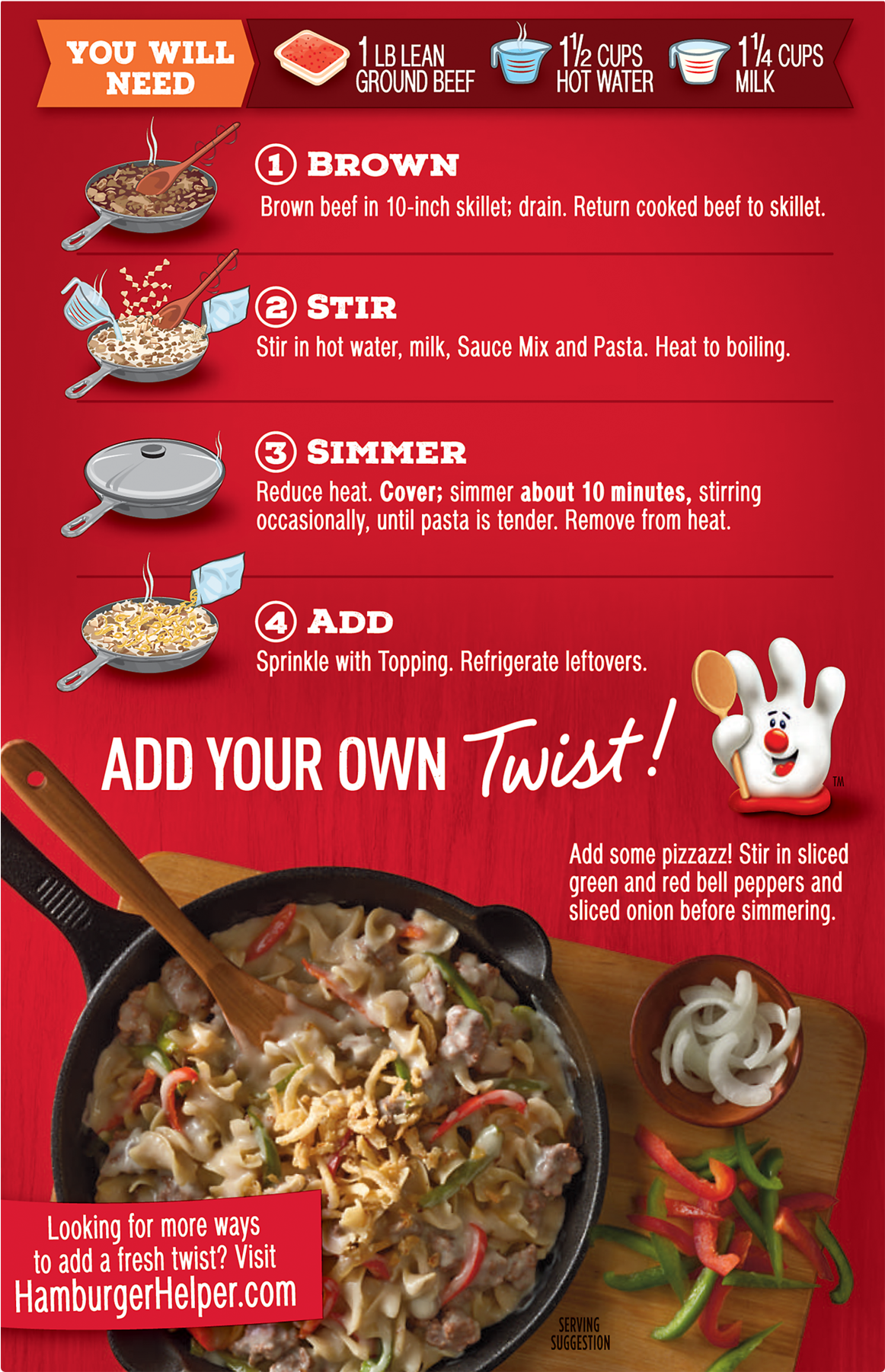 Hamburger Helper Philly Cheesesteak Hamburger Helper - Korean Chinese Cuisine (1800x1800), Png Download