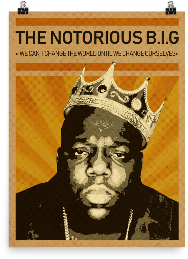 The Notorious B - Notorious Big С Короной (1000x1000), Png Download