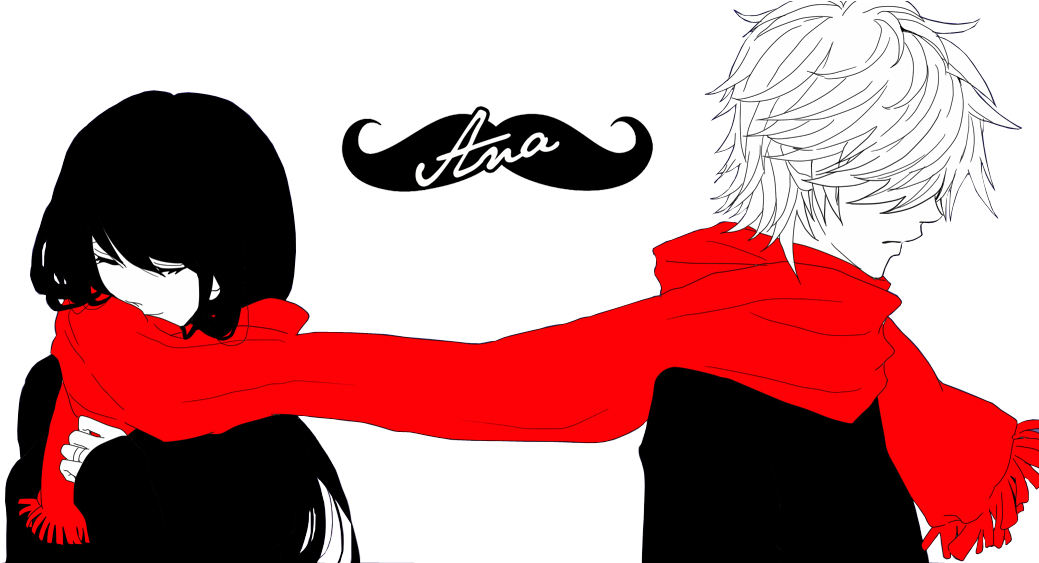 Anime Couple - Illustration (1125x562), Png Download