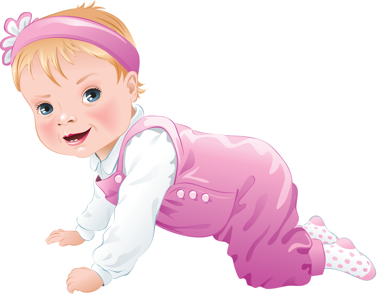Baby [преобразованный] - Girl Cralling Drawn Babys (1280x998), Png Download