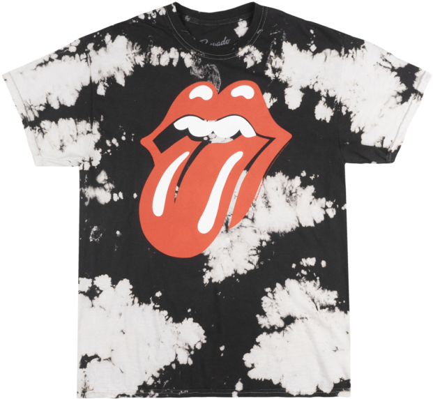 The Rolling Stones Forty Licks T-shirt Bleached Rock - Number (640x583), Png Download