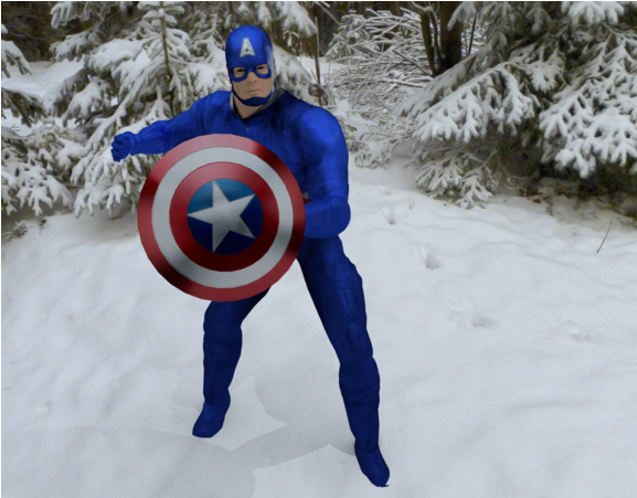 Explanation By Hotspot Model - Captain America (800x450), Png Download