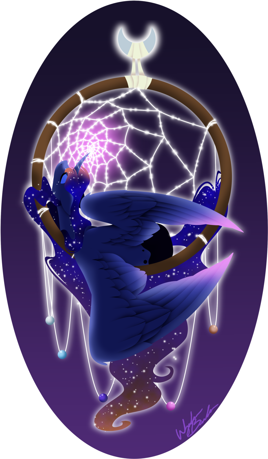 Mlp Luna Dream Catcher (1024x1664), Png Download