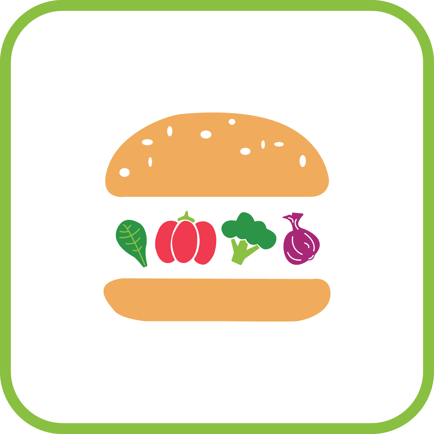 Veggie Burger Clipart Transparent Food - Fast Food (1500x1500), Png Download