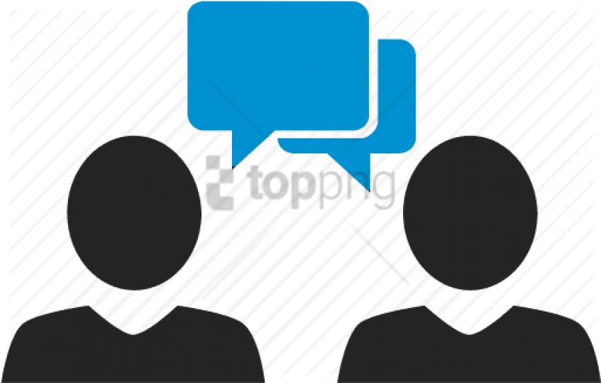 Free Png Discussion Icon - Face To Face Communication Png (850x542), Png Download