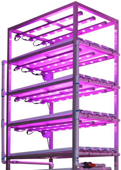 The Farmtower Xl By Growtech Industries, Is A Modular - Shelf (497x623), Png Download