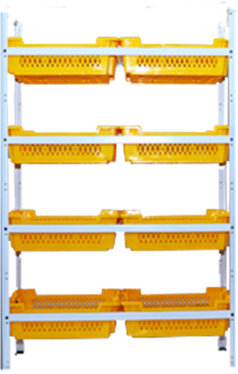 8 Basket Vegetable Rack - Shelf (750x750), Png Download
