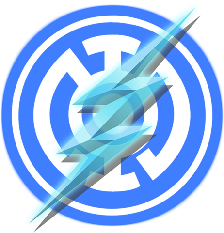 Blue Lantern Flash Logo - Blue Lantern Flash (1600x900), Png Download