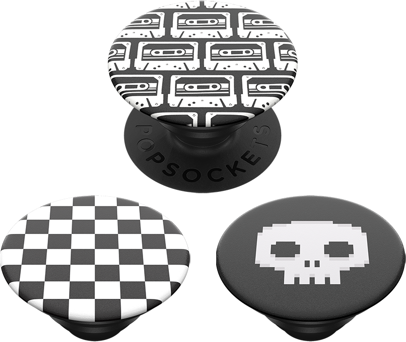 Punk Mix - White And Black Popsocket (1000x966), Png Download