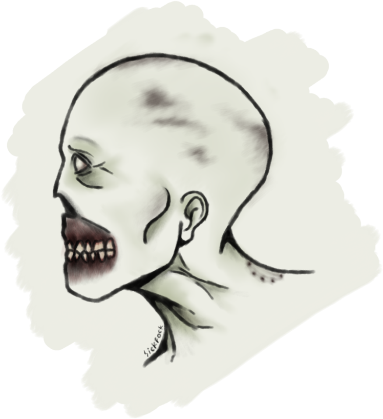 Head By Sickfock - Illustration (894x894), Png Download