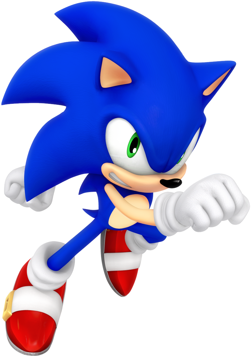 Here's Brand New Renders Of Sonic And Metal Sonic With - Sonic The Hedgehog Moving (1200x1200), Png Download