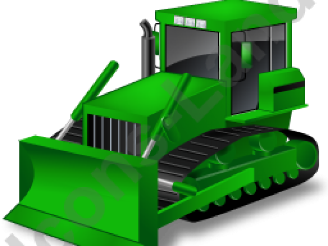 Black Bulldozer (640x480), Png Download